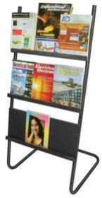 STEEL MAGAZINE STAND