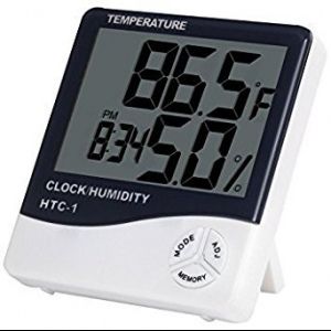 Temperature Humidity Time Display Meter