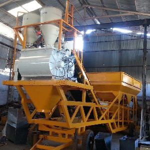 Twin Shaft Type Mobile Concrete Batching Plant