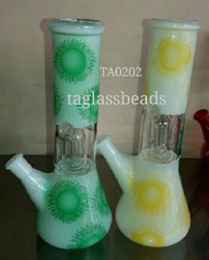 Single Percolator Glass Ice Bong