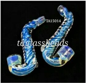 Spiral Sherlock Glass Bat Pipe