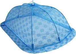 Blue Baby Printed Mosquito Net