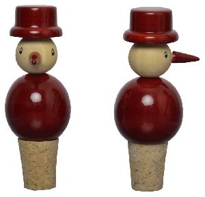 Snow Man Wine bottle Cork