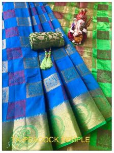 TK-TEMPLE PEACOCK : DHUPINO SILK SAREE