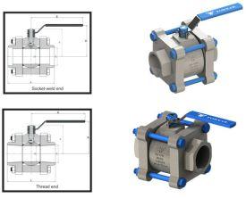 Three Piece Ball Valve