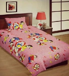 Cotton Printed Single Bed Sheets