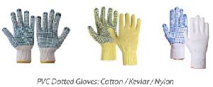 PVC dotted gloves