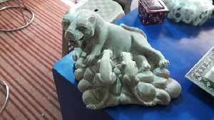 Marble Lion Family Statue