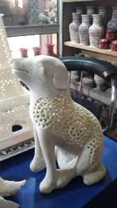 Marble Puppy Statue