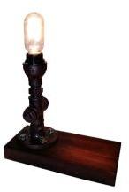 Table Lamp Micro Cross Wood Base Retro (AEL38)