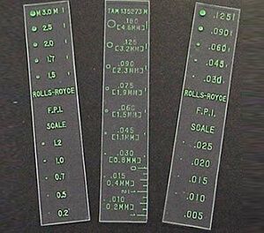 Transparent Comparators Sizing Indicator