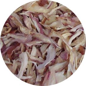 dehydrated pink onions