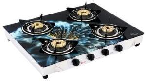 FOUR BURNER DESIGNER GLASS COOK TOP