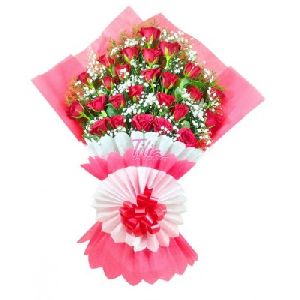 Red Rose Flat Bouquet