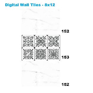 white bathroom digital wall tiles 152