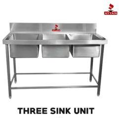 Three Sink Unit