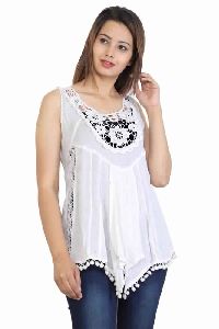 Women Crosia Cotton Top