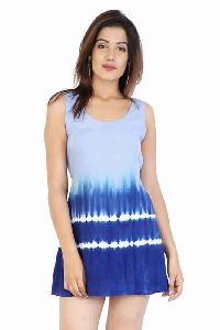 Women Rayon Tie Dye Dresses