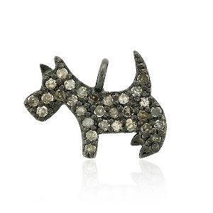 silver horse charm pendant