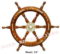 Wooden Ship Wheel