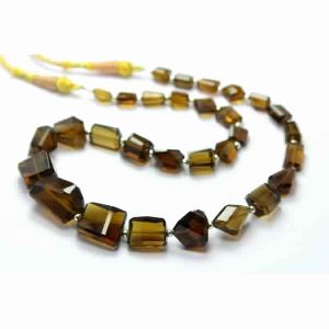 Natural Smokey Quartz Faceted Beads