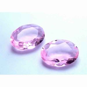 Pink Kunzite Quartz Faceted Gemstones