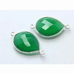 Sterling Silver Green Chalcedony