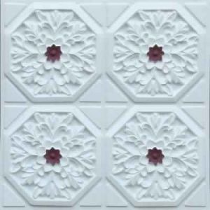 White / Coffee Glue Up Decorative Ceiling Tile