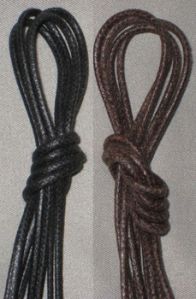 cotton wax coated laces