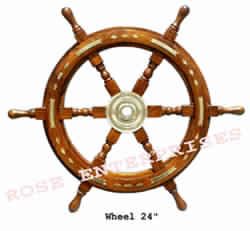 Wooden Ship Wheel