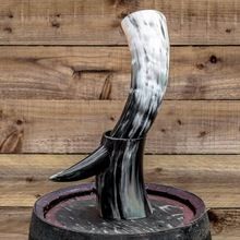 beer drinking horn glass