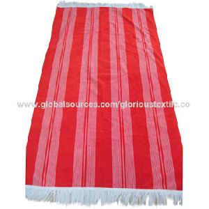 100% cotton striped yarn dyed velour beach towels