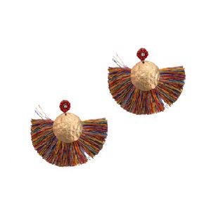 METAL FRINGES EARRING