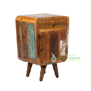 Reclaimed Teak Wood End Table