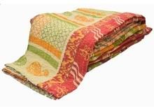 kantha throw quilt