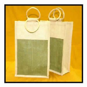 Jute wine bottle bag