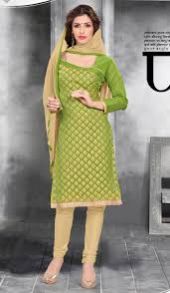 Green Silk Suit Material