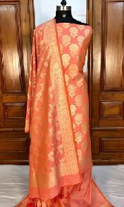 Peach Silk Suit Material