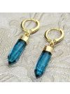 topaz gold plated earring