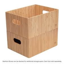 Bamboo storage box