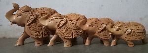 Frank Down Carved Elephants