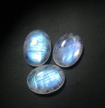 Natural Rainbow Moonstone Oval Cabochon gemstone