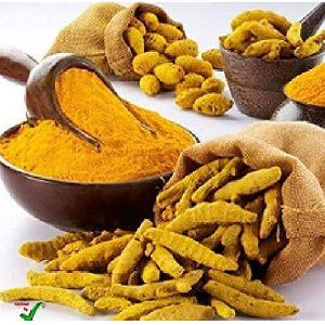 yellow turmeric powder