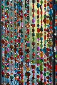 Multi Colored Beaded Curtains