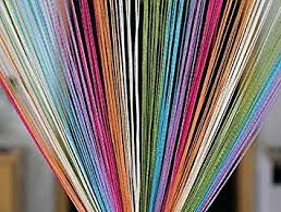 Multi Colored Thread Curtains