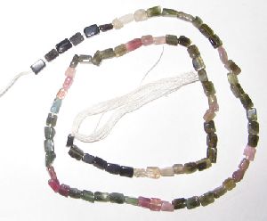 Turmaline square tube beads