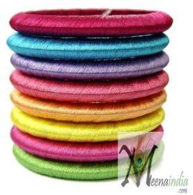 Colorful Thread Bangles