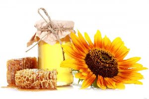 Natural sunflower honey