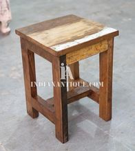 RECYCLED WOOD STOOL