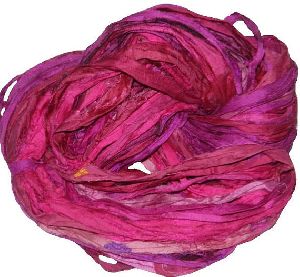 Sari Silk Ribbon: Rose Pink